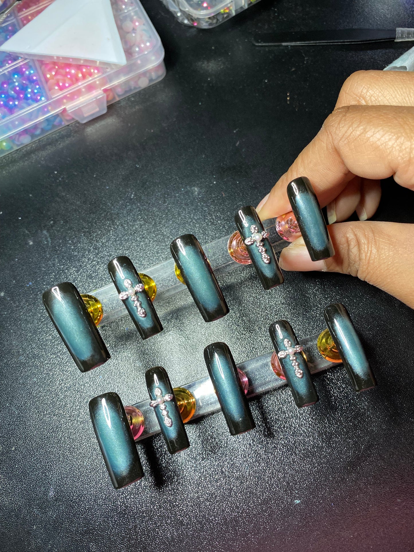 (SB) Custom Press on Nails (Free Hand Only)